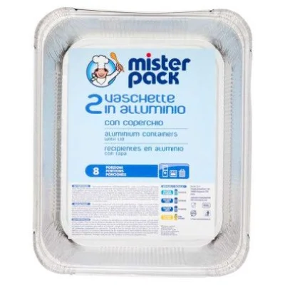 Mister Pack Vaschette con Coperchio 8 Porzioni Pz.2