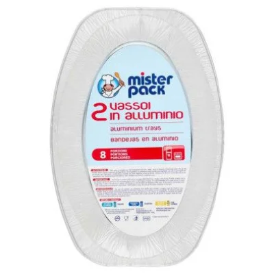 Mister Pack Vassoio Alluminio Pz.2