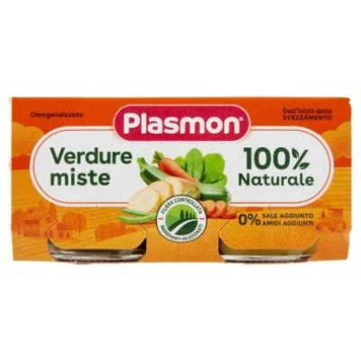 Plasmon Omogeneizzato Verdure Miste Gr.80X2
