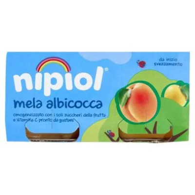 Nipiol Omogeneizzato Albicocca e Mela Gr.80X2