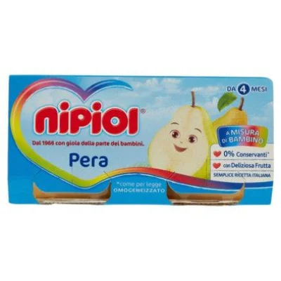 Nipiol Omogeneizzato Frutta Pera Gr.80X2