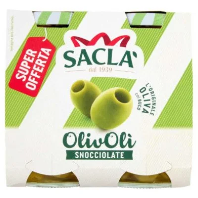 Sacla' Olivoli' Olive Verdi Snocciolate Gr.290