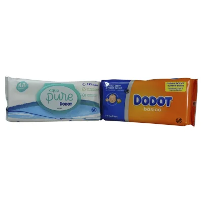 Dodot wipes 36 u. Mixed box Basic 34 u. + Aqua pure 2 u.
