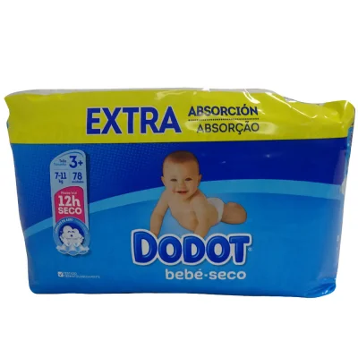 Dodot pants 78 u. 7-11 kg. Baby size 3.