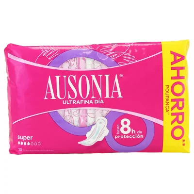 Ausonia sanitary 20 u. Ultra thin super day with wings.