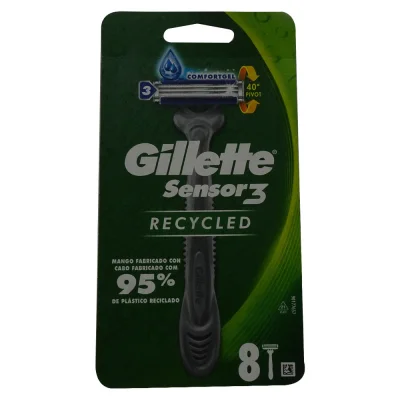 Gillette Sensor3 Recycled razor 3 blades 8 u.