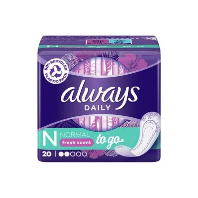 ALWAYS Dailies to go Fresh Scent 20pcs - Normal