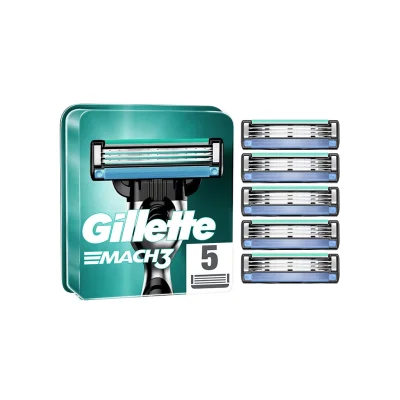 Gillette Mach3 Razor Blades 5-Pack