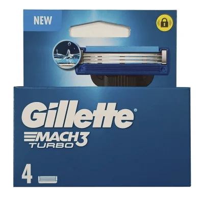 Gillette Mach 3 Turbo razor 4 u.