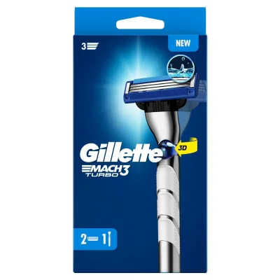 Gillette Mach3 Turbo Razor Blades 2-Pack