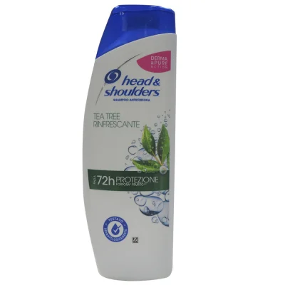 H&S shampoo 400 ml. Anti-dandruff refreshing green tea.