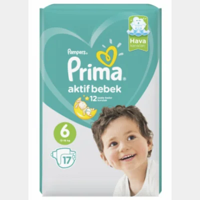 Pampers Prima No6  17 pc