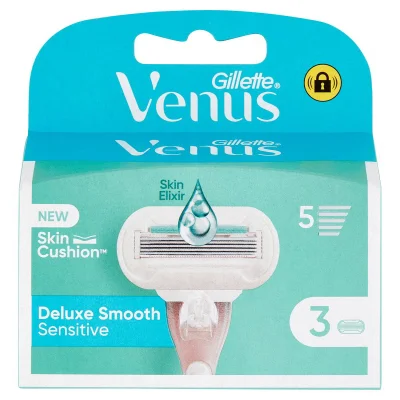 Gillette Venus Deluxe Smooth Sensitive Refills 3 pack