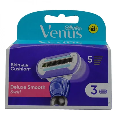Gillette Venus refill 3 u. 5 blades Deluxe Smooth Swirl.