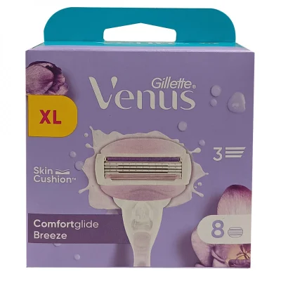 Gillette Venus refill 8 u. 3 blades. Comfortglide breeze.