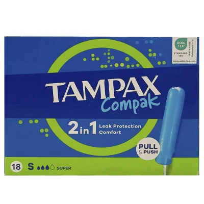 Tampax compak 18 u. Super.