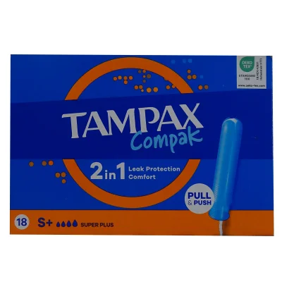 Tampax compak 18 u. Super plus.