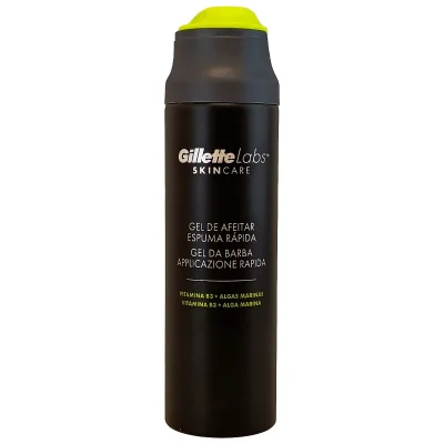 Gillette Labs shaving gel 198 ml. Vitamin B3 and seaweed.