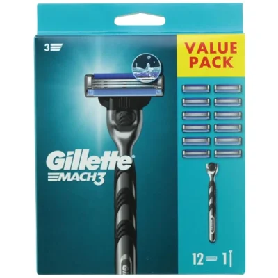 Gillette Mach3 Razor Blades 12-Pack