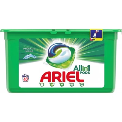 Ariel 3in1 Capsules Mountain Spring 40 Count