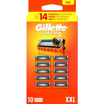 Gillette Fusion5 Razor 10 Pieces