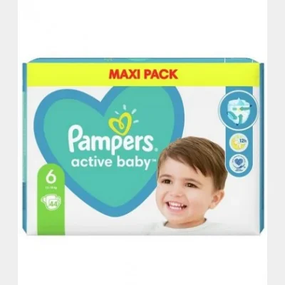 PAMPERS ACTIVE BABY MAXI PACK No6 13-18kg 44T X2