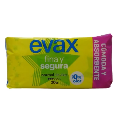 Evax sanitary 20 u. Fina y segura normal.
