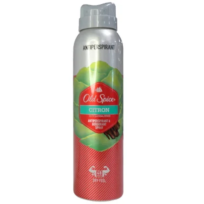 Old Spice spray deodorant 150 ml. Lemon and sandalwood.