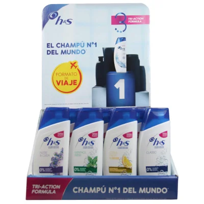 H&S shampoo 32 u. Anti-dandruff display assortment.