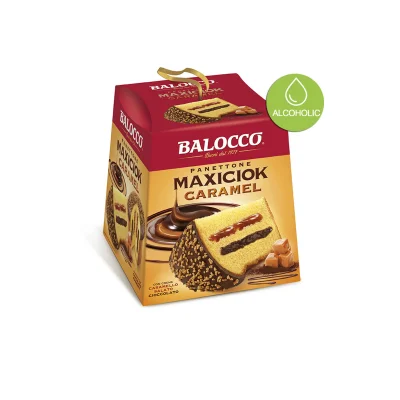 Balocco Panettone Maxiciok Caramel 800gr