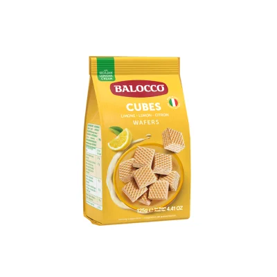Balocco Wafer Cubes 250gr Lemon