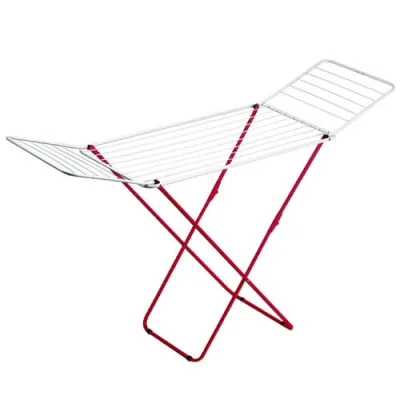 GIMI CLOTHES DRYING RACK AIRER FOLDABLE METAL 18m JOLLY SILVER