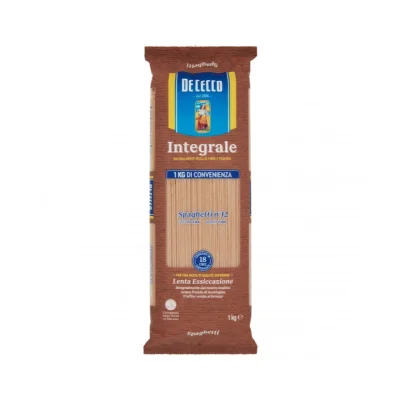 De Cecco Wholemeal Pasta N°012 Spaghetti 1Kg