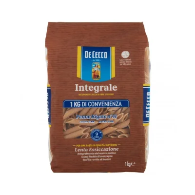 De Cecco Wholemeal Pasta N°041 Penne Rigate 1Kg