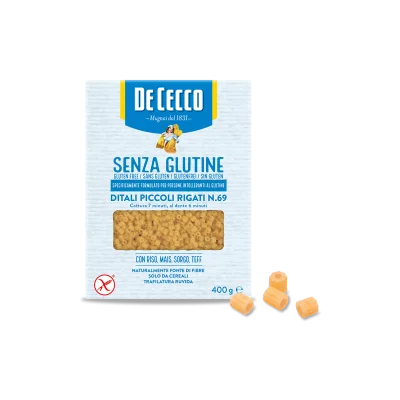 De Cecco Pasta No Gluten N°069 Ditali Piccoli Rigati 400gr