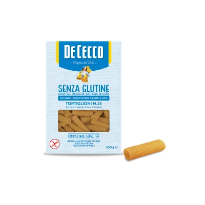De Cecco Pasta No Gluten N°023 Tortiglioni 400gr