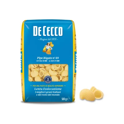 De Cecco Pasta N°049 Pipe Rigate 500gr