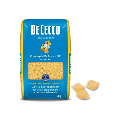 De Cecco Pasta N°052 Conchigliette Lisce 500gr