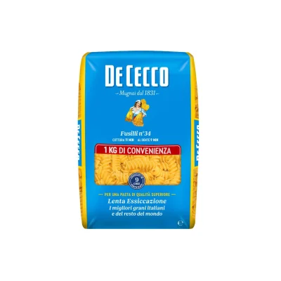 De Cecco Pasta N°034 Fusilli 1Kg