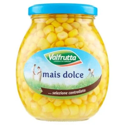 Valfrutta Mais Doce in Vetro Gr.360