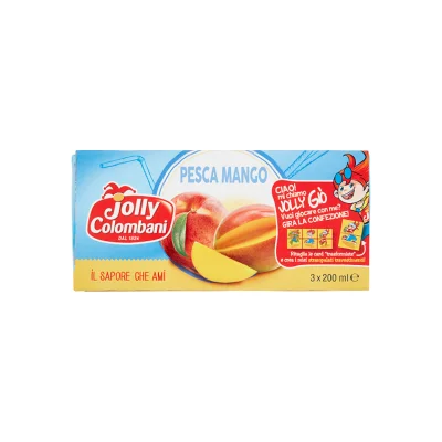 Jolly Colombani 3x 200ml Juice Peach Mango