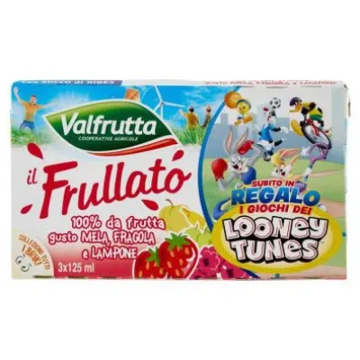 Valfrutta Frullato 100% Fragola Ml.125 X Pz.3