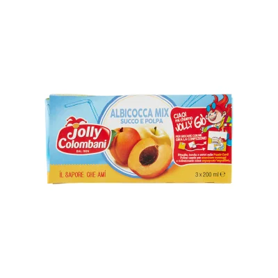Jolly Colombani 3x 200ml Juice Apricot