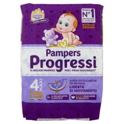 Pampers Progressi Maxi Taglia 4 (Kg.8-18) 22 Pannolini