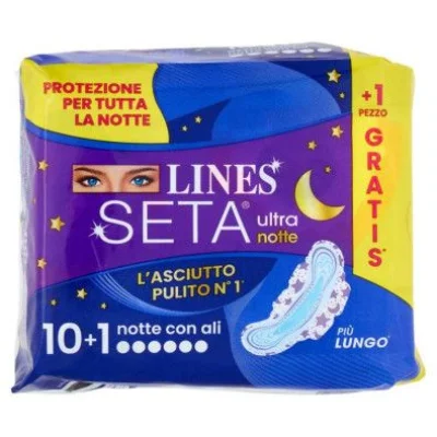 Lines Seta Ultra Assorbenti con Ali Pz.10