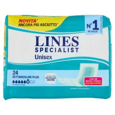 Lines Specialist Plus Assorbenti Rettangolari Pz.22