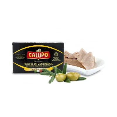 Callipo Ventresca Fillets Olive Oil Gold Reserve 320gr in Cans