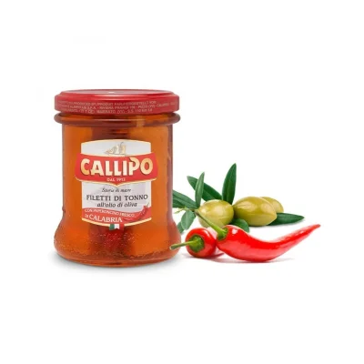 Callipo Tuna Fillets with Chili Pepper 170gr