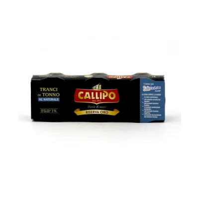 Callipo Tuna Slices Natural Gold Reserve 3x70gr in Cans
