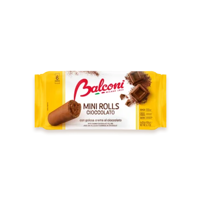 Balconi Mini Rolls 180gr 6pz Chocolate